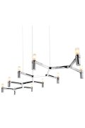 Lampa wisząca CANDLES-10 chrom 165 cm