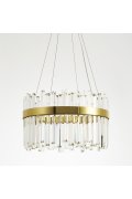 Lampa wisząca ROYAL LED kryształowa złota 50 cm