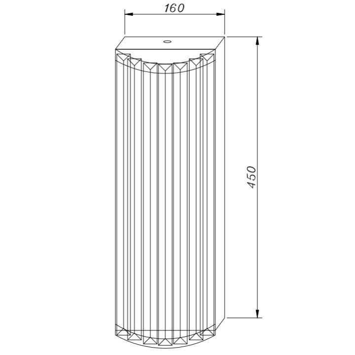 Lampa ścienna EXELLENT kryształowa złota 45 cm