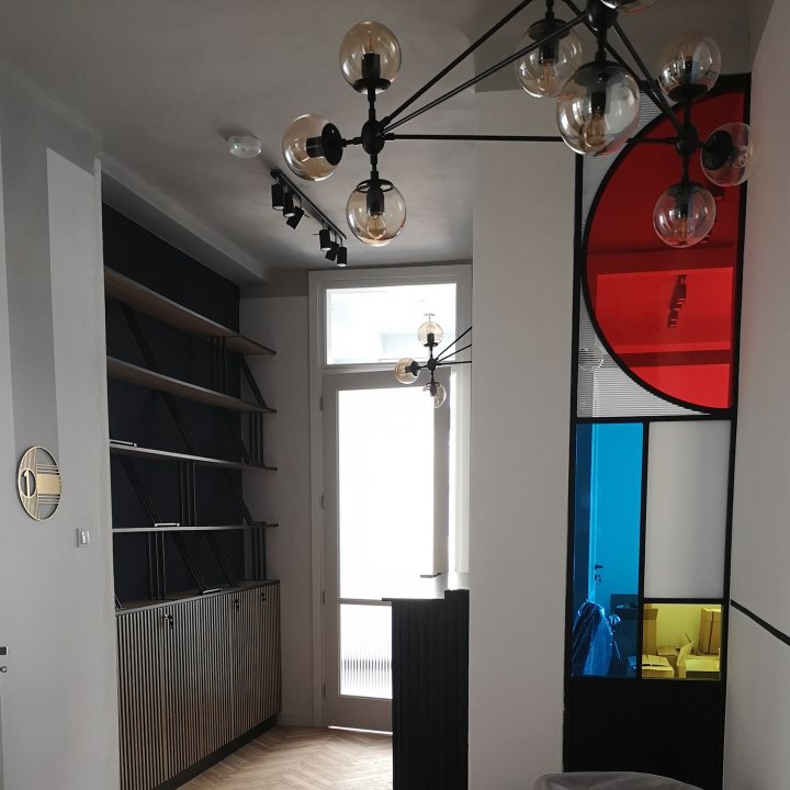 Lampa wisząca transparentno czarna Astrifero 15