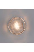 Lampa ścienna CARMELLO LED transparentna złota 13,5 cm