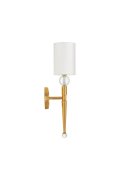 Lampa ścienna DAMA złota 52 cm glamour
