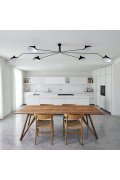 Lampa wisząca CRANE-6P czarna 280 cm