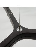 Lampa wisząca CANDLES-12B czarna 106 cm