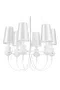 Lampa wisząca QUEEN-6 biała
