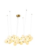 Lampa wisząca CORALLI-100 biało-mosiężna 100 cm
