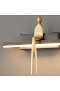 Lampa ścienna led AMICI czarna 31 cm