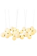 Lampa wisząca CORALLI-100 biało-mosiężna 100 cm