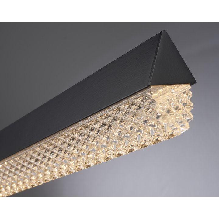 Lampa wisząca LED ANABELLA czarna 120 cm - nowoczesna do salonu, jadalni i biura