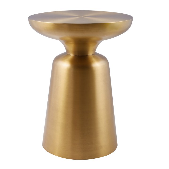 Stolik kawowy TOTEM złoty mosiądz 60 cm