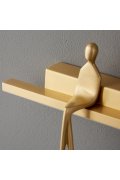 Lampa ścienna led AMICI złota 31 cm