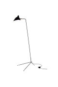 Lampa podłogowa CRANE-F1 czarna 160 cm