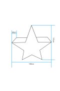 Lampa ogrodowa dekoracyjna gwiazda STAR XL LED RGBW 16 kolorów 120 cm