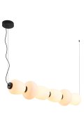 Lampa wisząca BRILLA-6 LED biało-czarna 125 cm