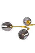 Lampa wisząca MODERN ORCHID-6 złoto szara 130 cm