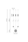 Lampa ścienna LINEA-3 WALL czarna