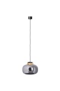 Lampa wisząca BOOM LED szaro złota 35 cm