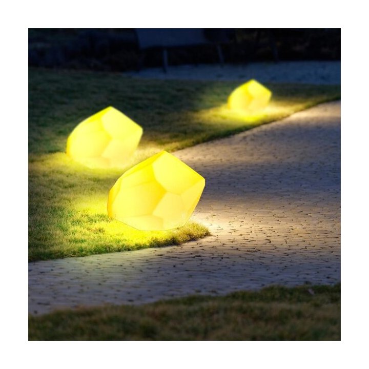 Lampa ogrodowa kamień DIAMOND XL LED RGBW 16 kolorów 60 cm