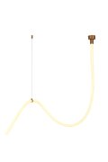 Lampa wisząca SNAKE LED wąż ledowy złota 400 cm