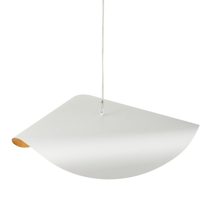 Lampa wisząca ENZO biało złota 60 cm