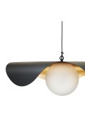Lampa wisząca ENZO czarno złota 40 cm