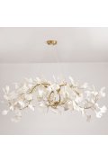 Lampa wisząca BOTANIKA WAVE złoto biała 125 cm