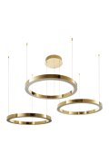 Lampa wisząca CIRCLE 40+60+60 LED złoty połysk na 1 podsufitce