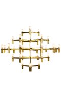 Lampa wisząca CANDLES-30 złota 120 cm