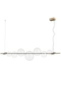 Lampa wisząca AMORE LED złota 153 cm