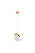 Lampa wisząca ORBITA biało-złota 25 cm - nowoczesny design