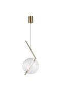 Lampa wisząca AMORE - 1 LED złota 24 cm