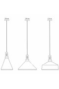 Lampa wisząca NORDIC WOODY biało drewniana 35 cm