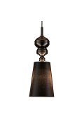 Lampa wisząca QUEEN-1 czarna 18 cm