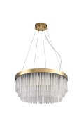 Lampa wisząca GLORIA LED kryształowa złota 60 cm
