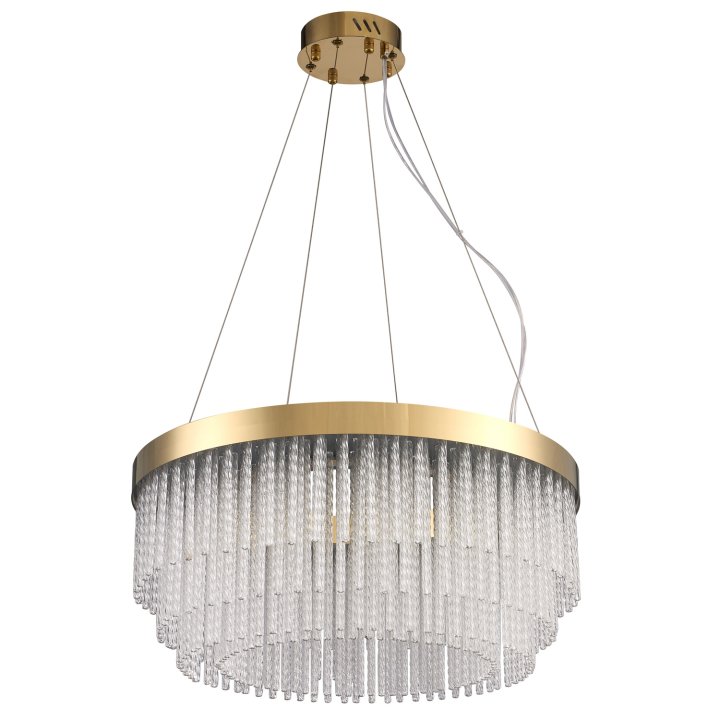 Lampa wisząca GLORIA LED kryształowa złota 60 cm