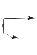 Lampa ścienna CRANE-2W S czarna 110 cm