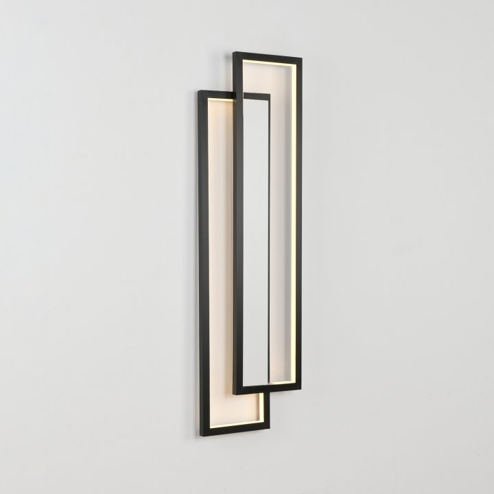 Lampa ścienna SYMMETRY-100 LED czarna 100 cm