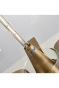 Lampa stołowa FATA transparentno złota 35 *46 cm
