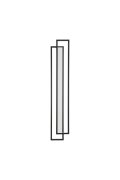 Lampa ścienna SYMMETRY-160 LED czarna 160 cm