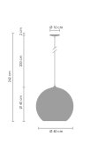 Lampa wisząca MIRROR GLOW - L złota 40 cm