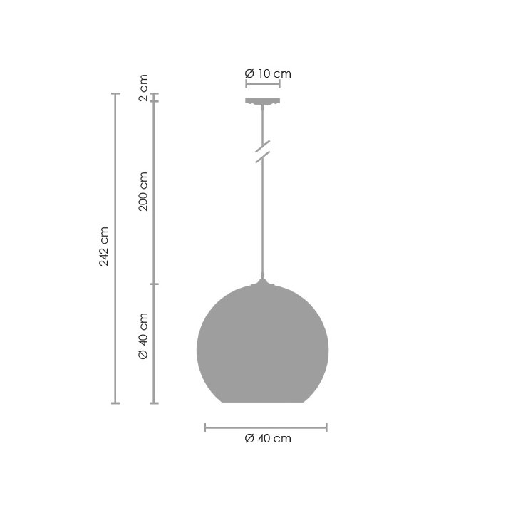 Lampa wisząca MIRROR GLOW - L złota 40 cm