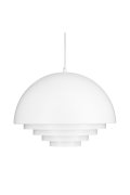 Lampa wisząca DIVERSO biała matowa 40 cm