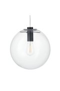 Lampa wisząca TONDA czarna 30 cm