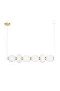 Lampa wisząca BRILLA-6 LED biało-złota 125 cm
