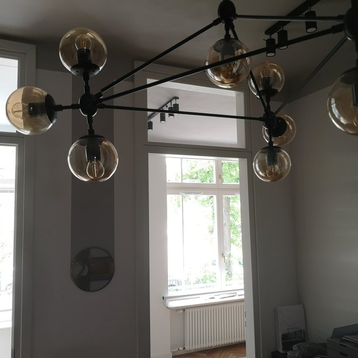 Lampa wisząca transparentno czarna Astrifero 15