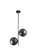 Lampa wisząca VENUS-2 czarna przydymiona 44 cm