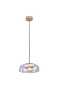 Lampa wisząca DISCO LED złota 23 cm