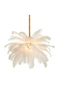 Lampa wisząca EMU pióra białe 100 cm