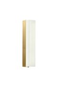 Lampa ścienna BLOCK biały marmur i mosiądz 40 cm