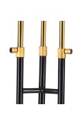 Lampa stojąca GOLDEN PIPE-3 czarno złota 180 cm